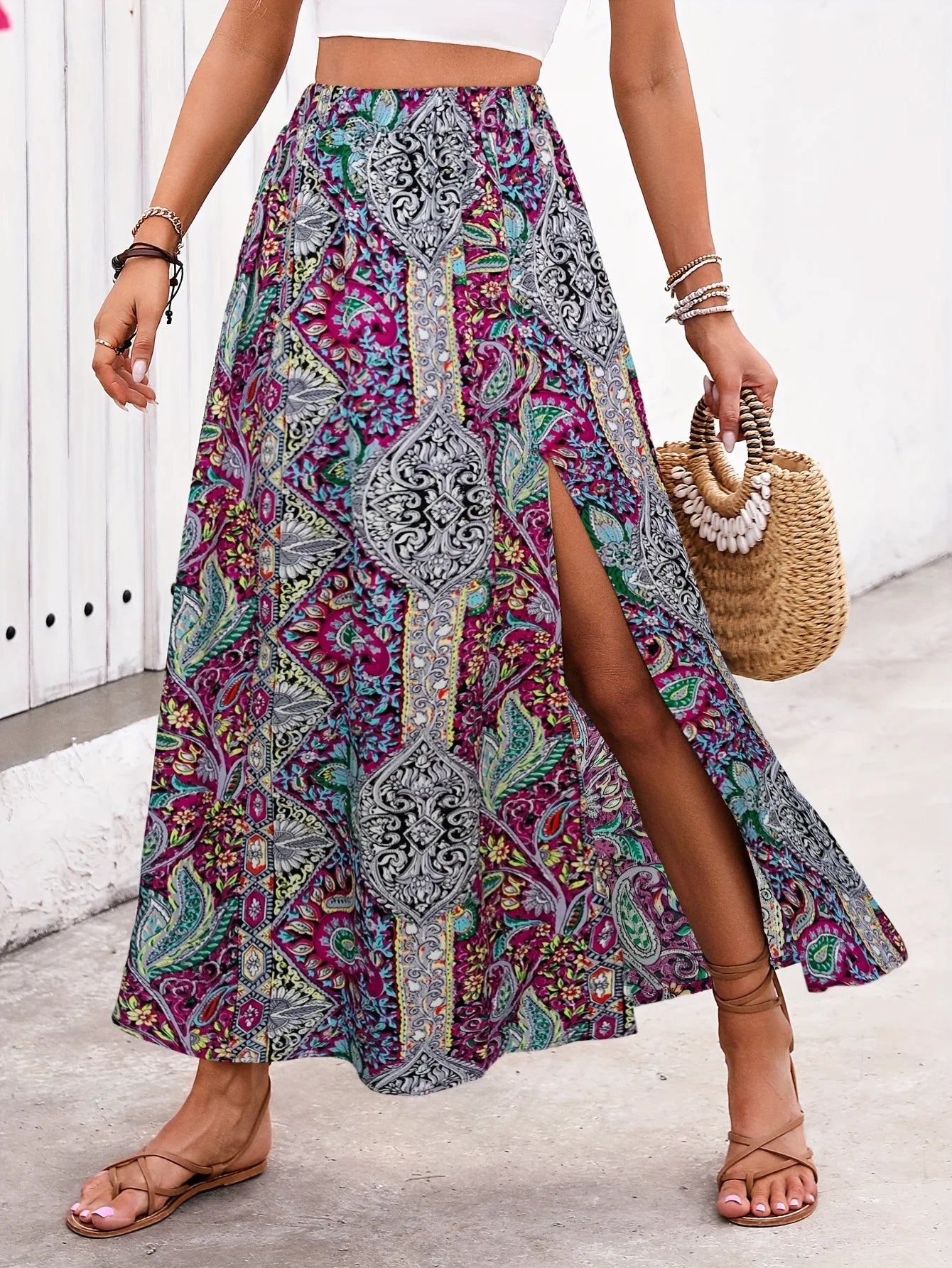 ☼ Solstice Mosaic A-Line Skirt ☼