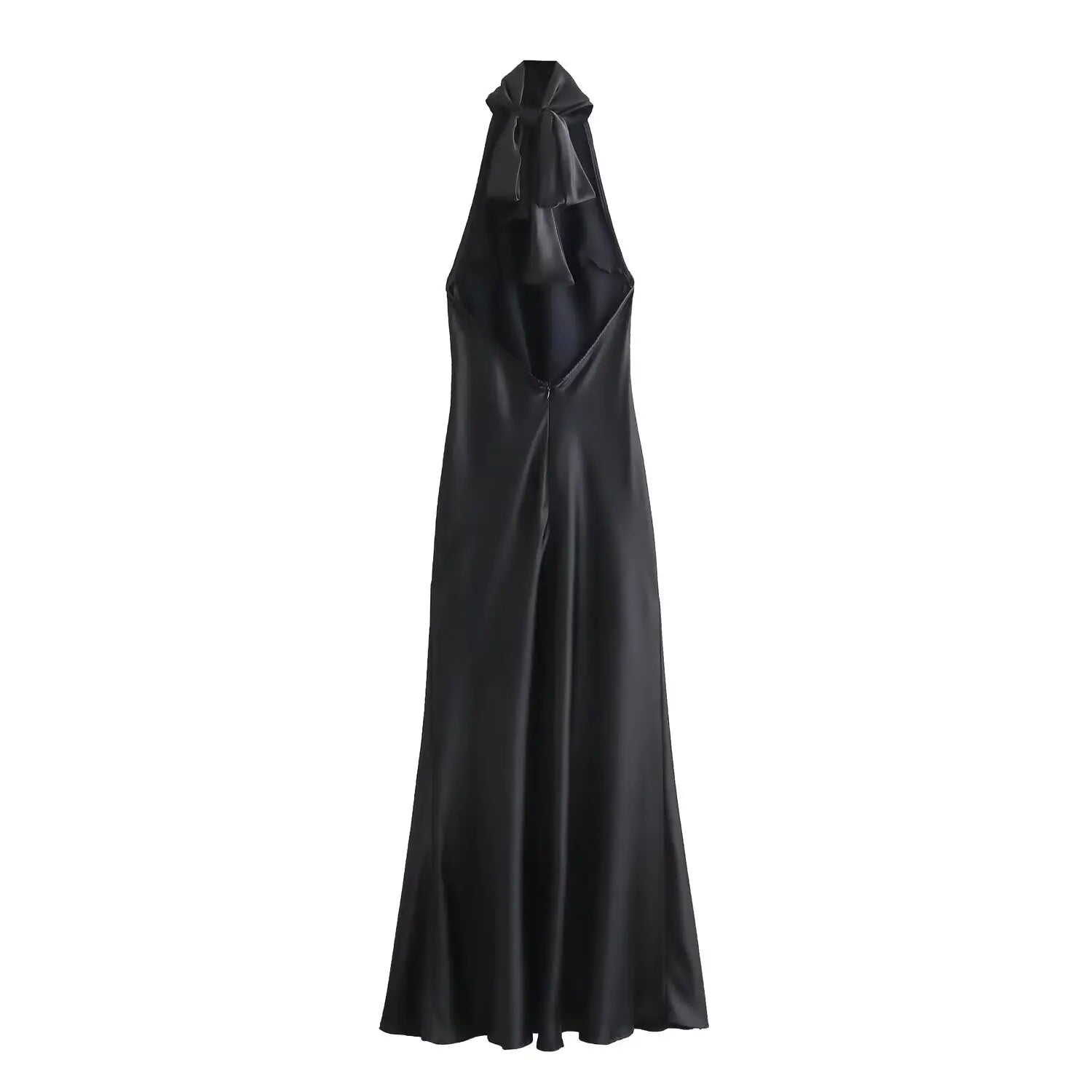 ✦ Garnet Eclipse Bow-Back Gown 𓆃