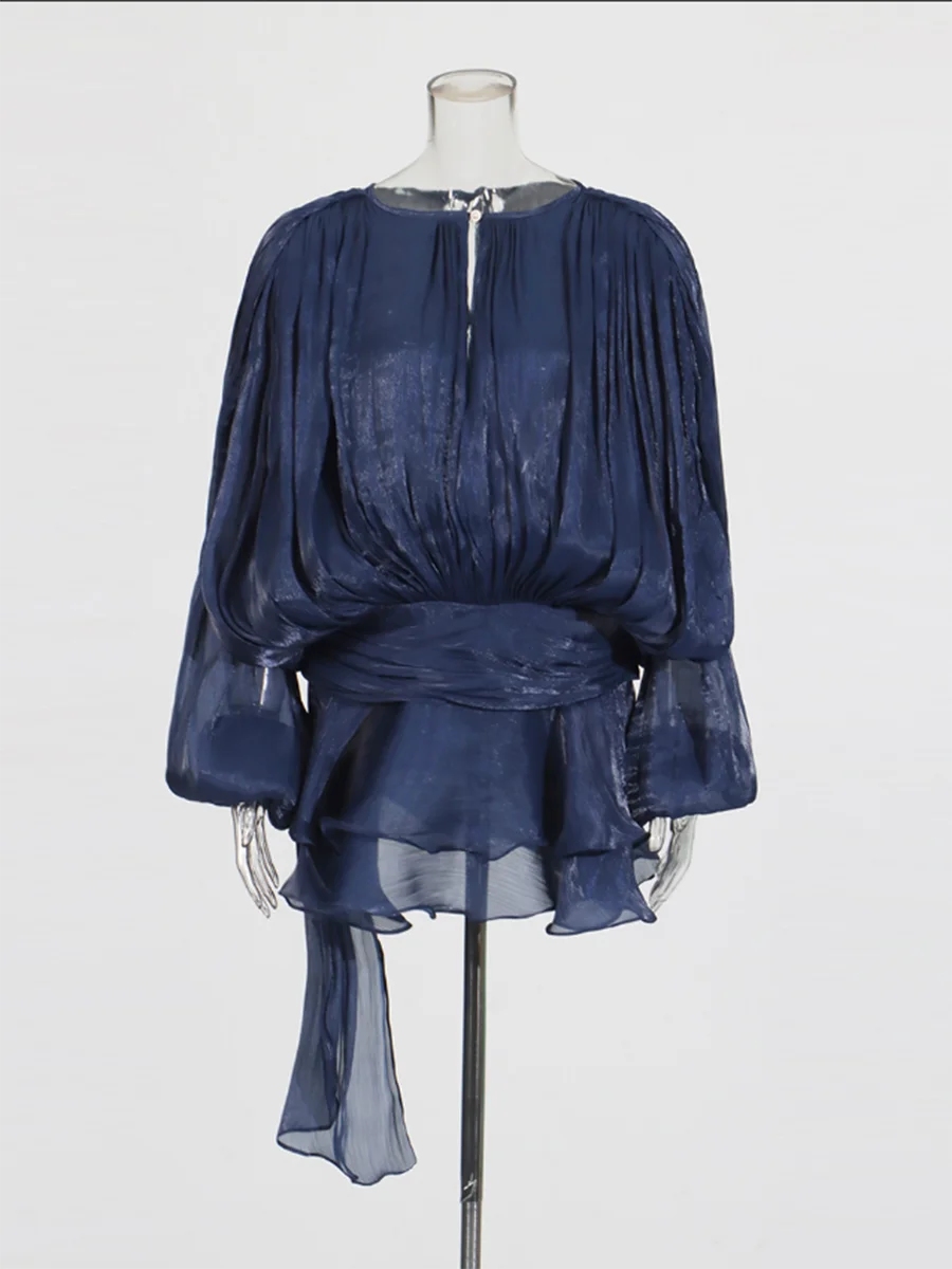 Bloom of the Night Blouse Mini Dresses by Lunaria's