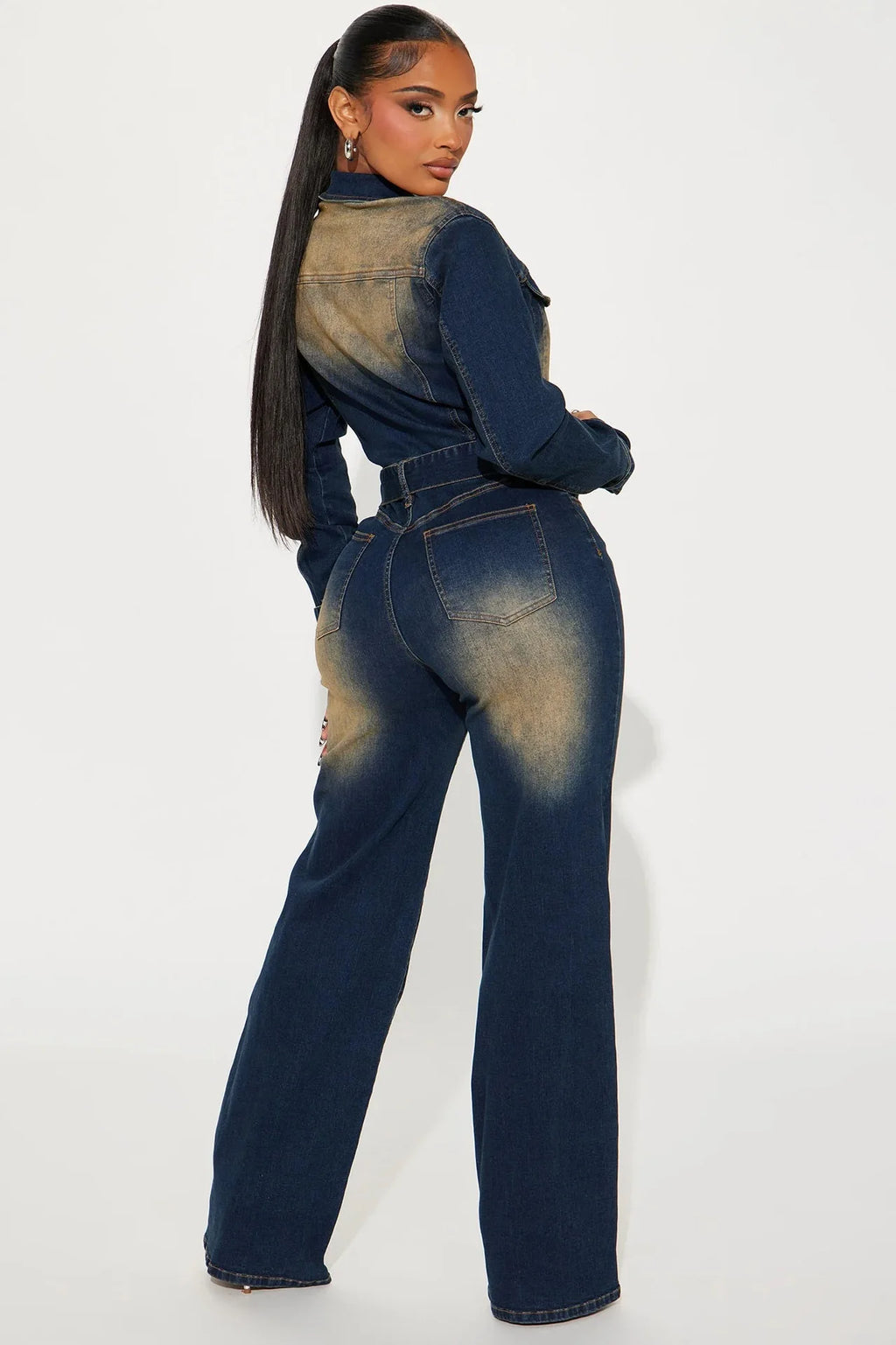 🌑 Lunaria Eclipse Denim Jumpsuit