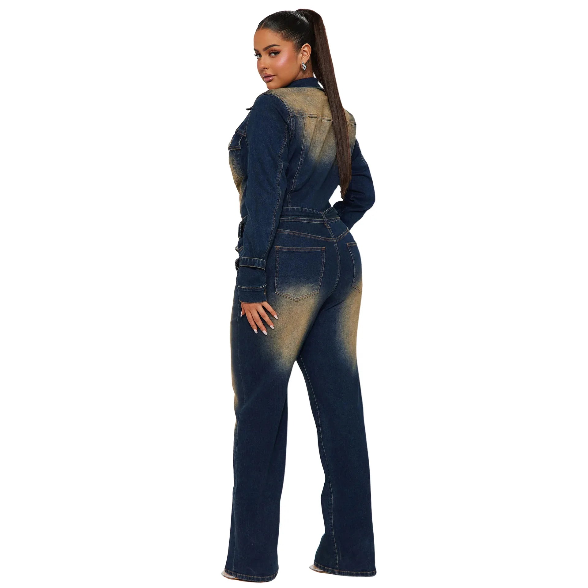 🌑 Lunaria Eclipse Denim Jumpsuit