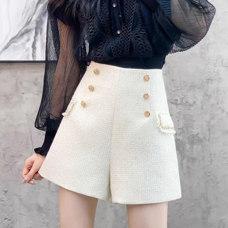✦ Lunaria Nocturne Tweed Shorts