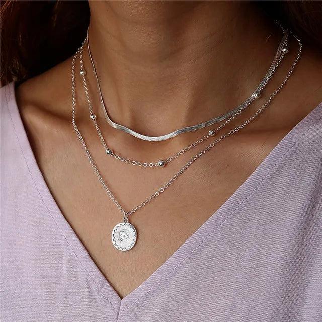 🌟 Lunaria TwinLight Necklace Set 🌟