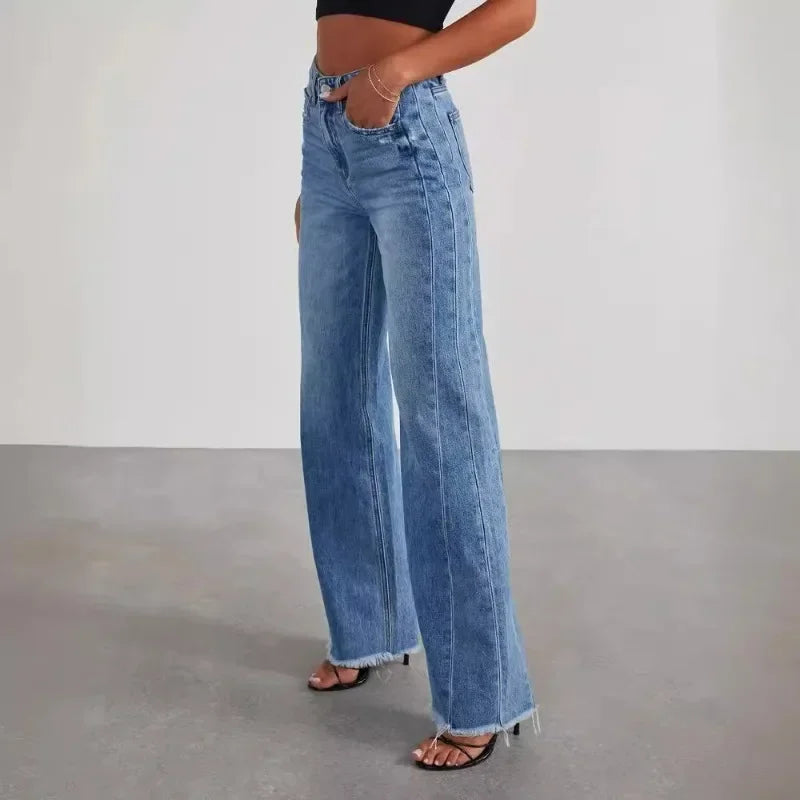 🌿 Lunaria Horizon Wide-Leg Jeans