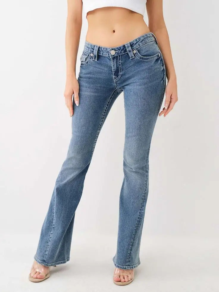 🌘 Lunaria Orbit Stitch Pocket Jeans
