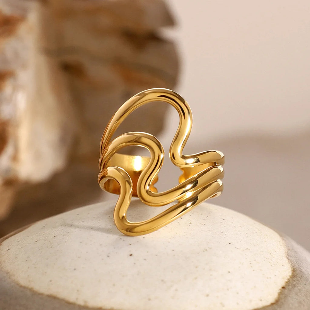 🌊 Lunaria AeonWave Ring 🌊