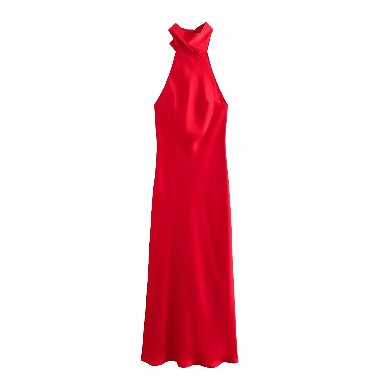 ✦ Garnet Eclipse Bow-Back Gown 𓆃
