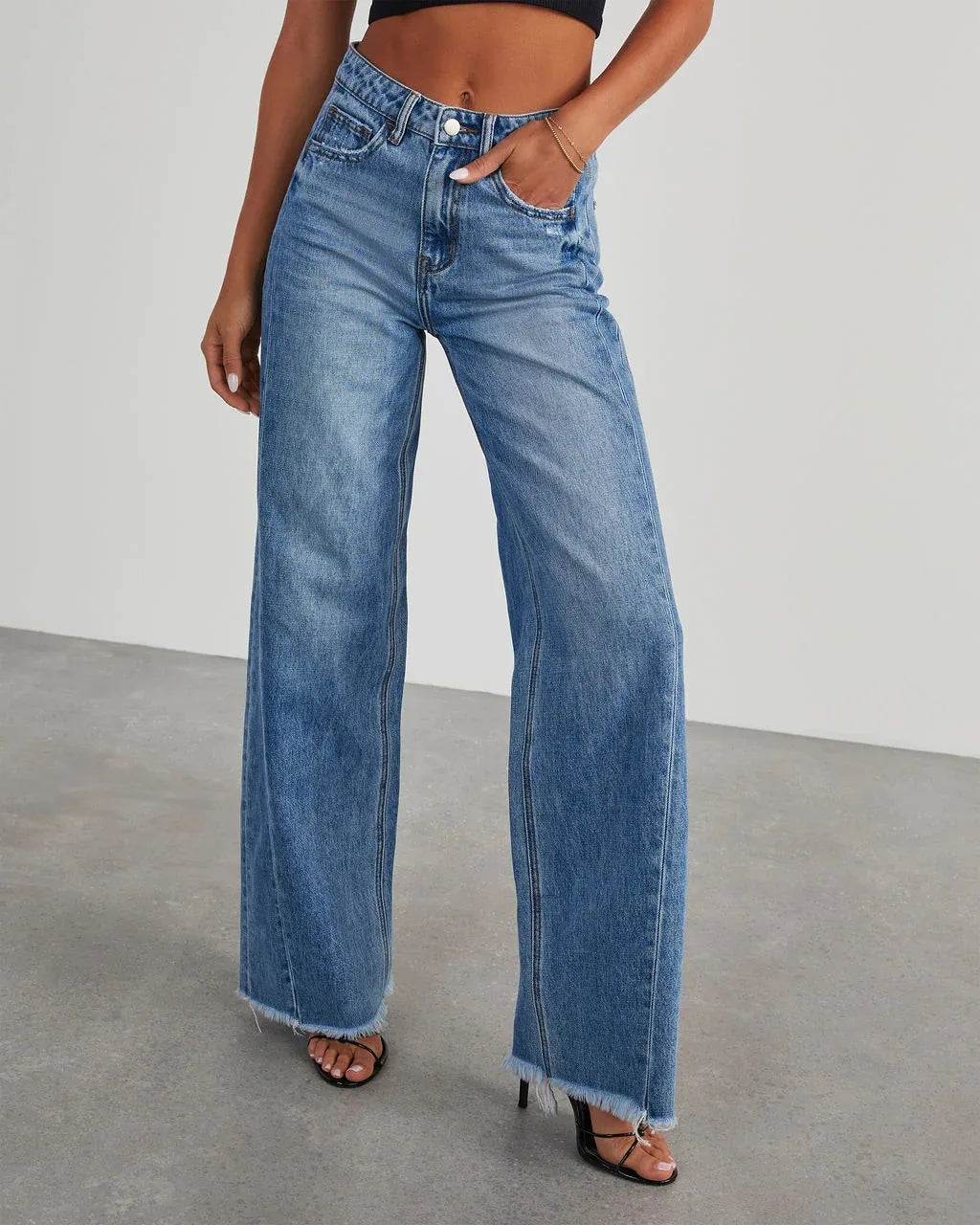 🌿 Lunaria Horizon Wide-Leg Jeans