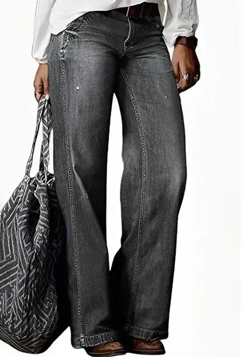 ☾ Sunbeam Echo Wide-Leg Denim ☽