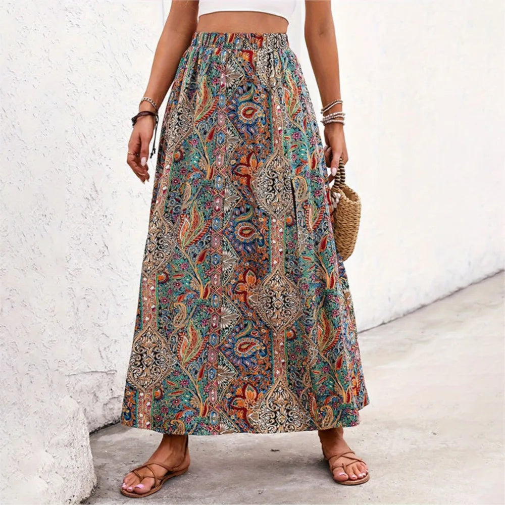 ☼ Solstice Mosaic A-Line Skirt ☼