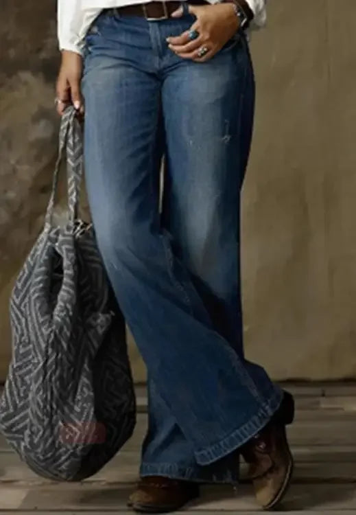 ☾ Sunbeam Echo Wide-Leg Denim ☽