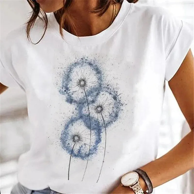 Dandelion Short Sleeve Spring/Summer T Shirt