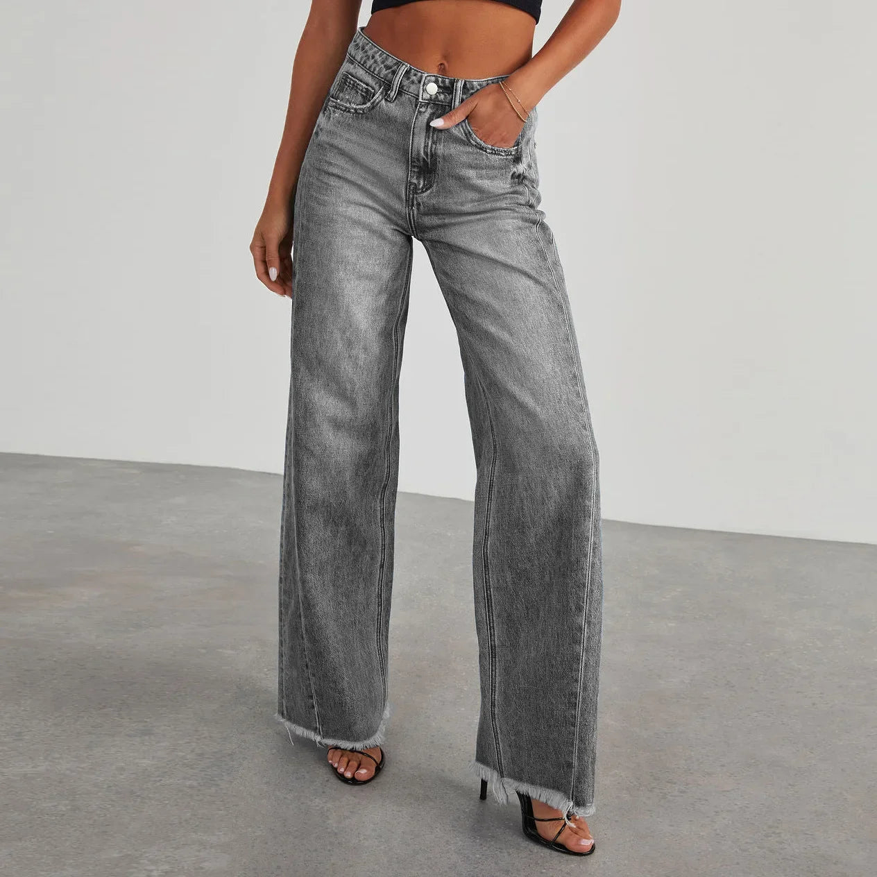 🌿 Lunaria Horizon Wide-Leg Jeans
