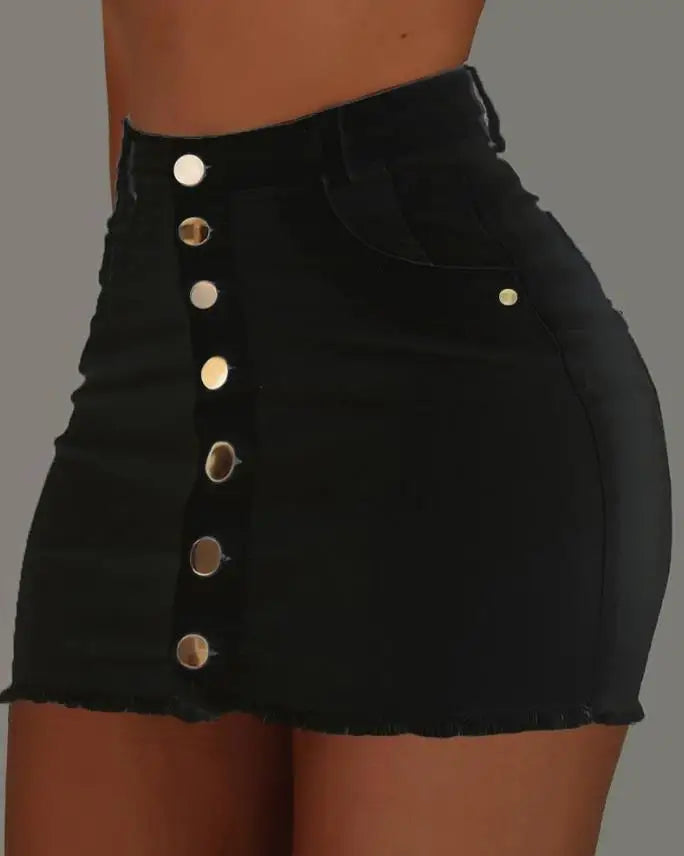 ❉ Aurora Buttoned Mini Skirt ❉