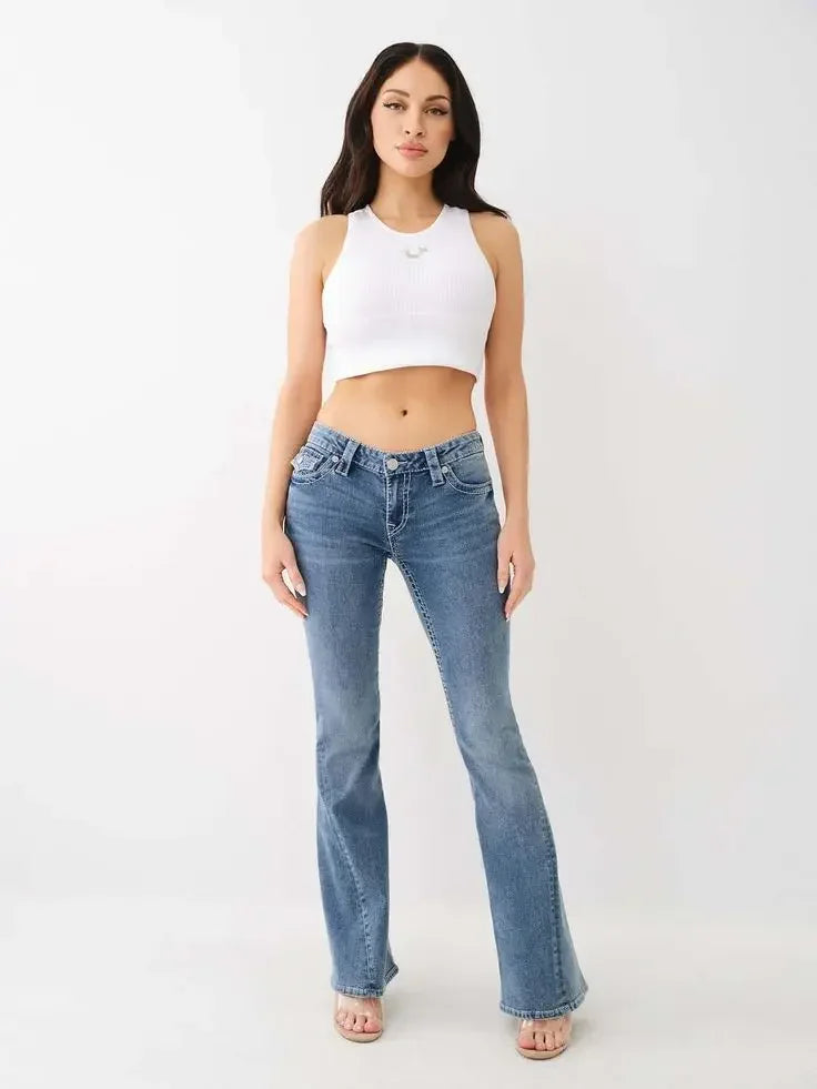 🌒 Lunaria Moonflare Pocket Jeans