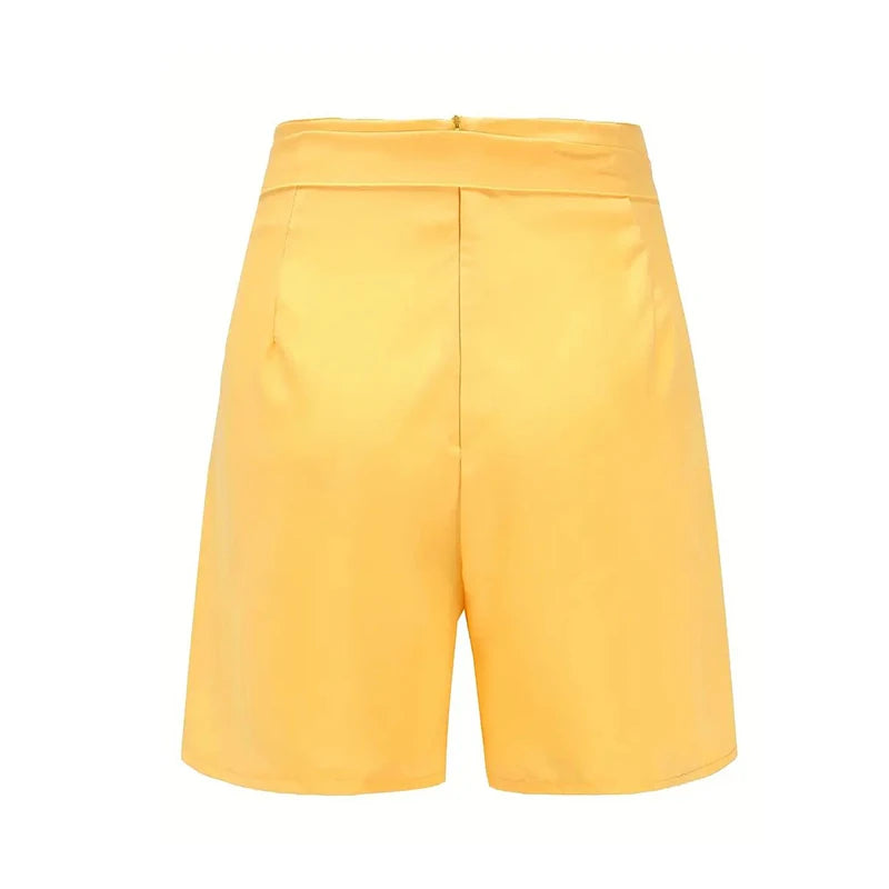 ✺ Solstice Bloom Tie-Front Shorts ☀️✶