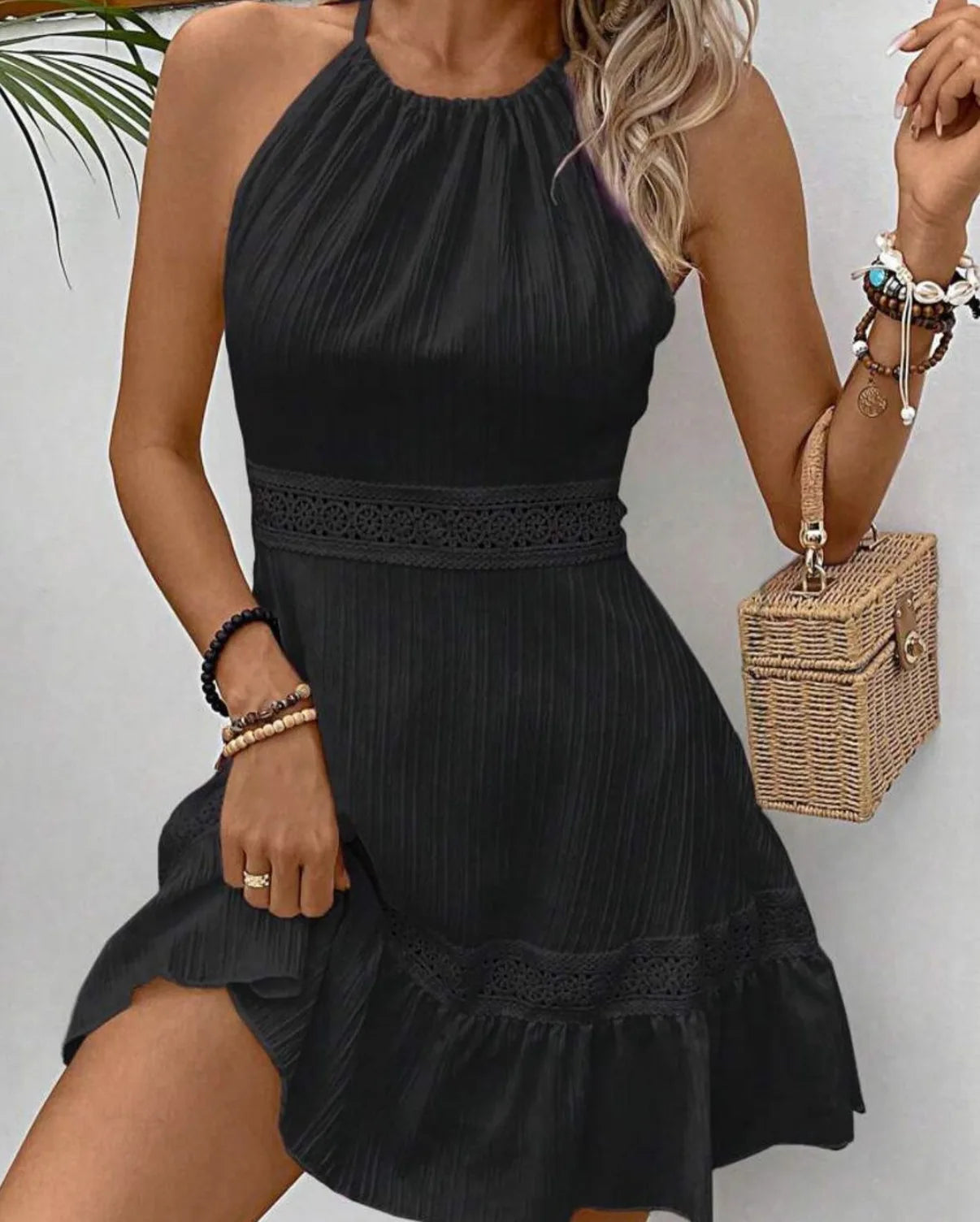 𓇼 Lunaria Solstice Breeze Halter Dress ✹⟡