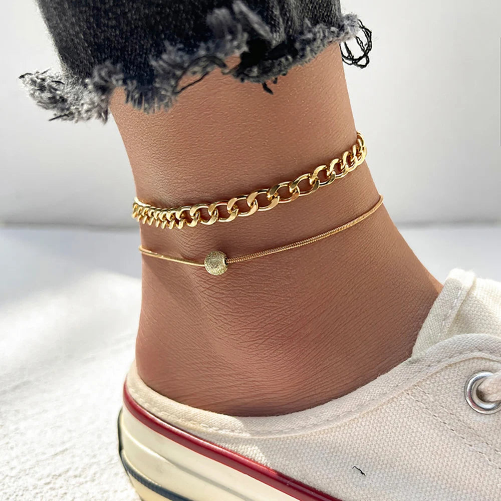 🦋 Lunaria Solstice Charm Anklet Set 🦋