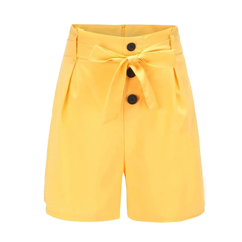 ✺ Solstice Bloom Tie-Front Shorts ☀️✶