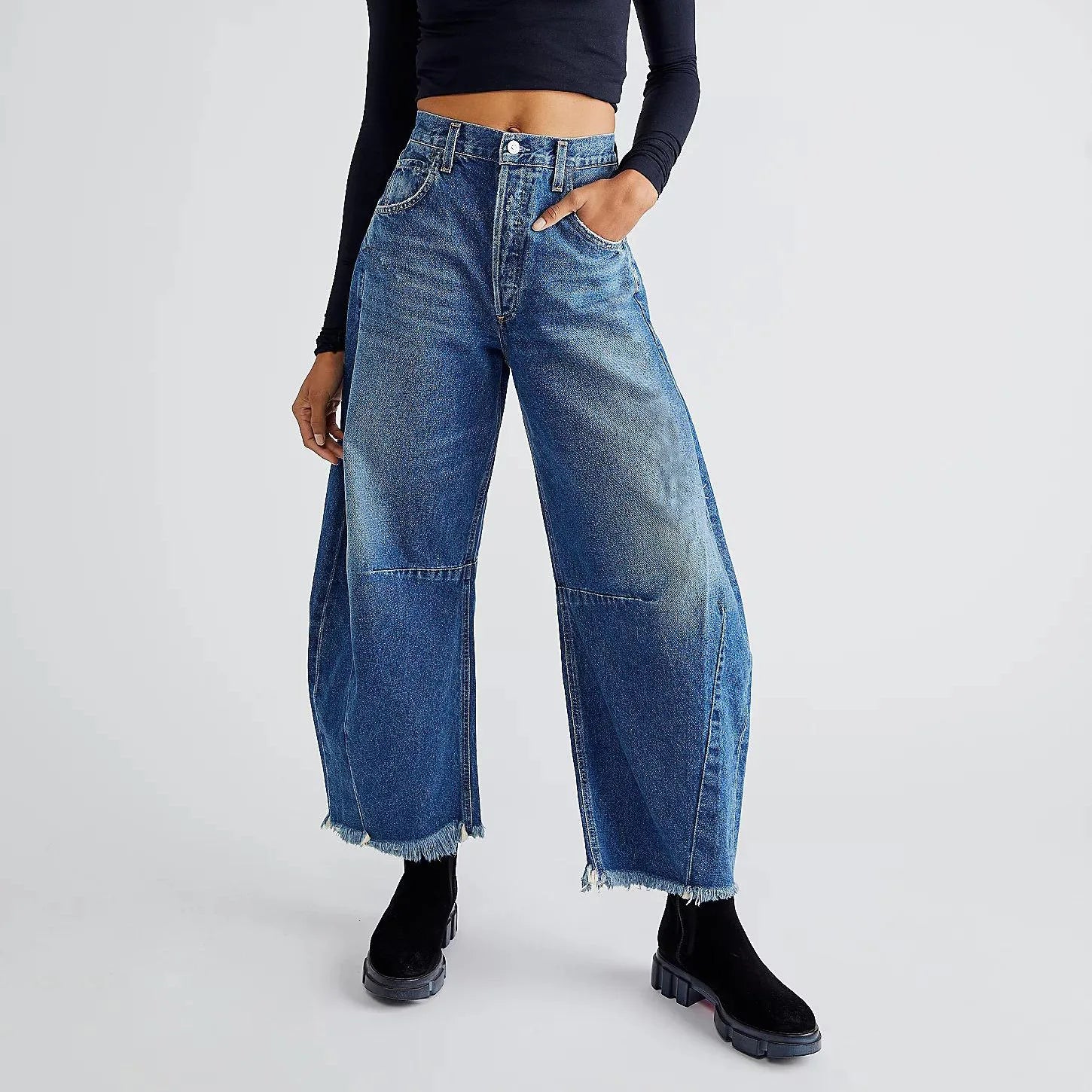 🌘 Lunaria Eclipse Tapered Jeans