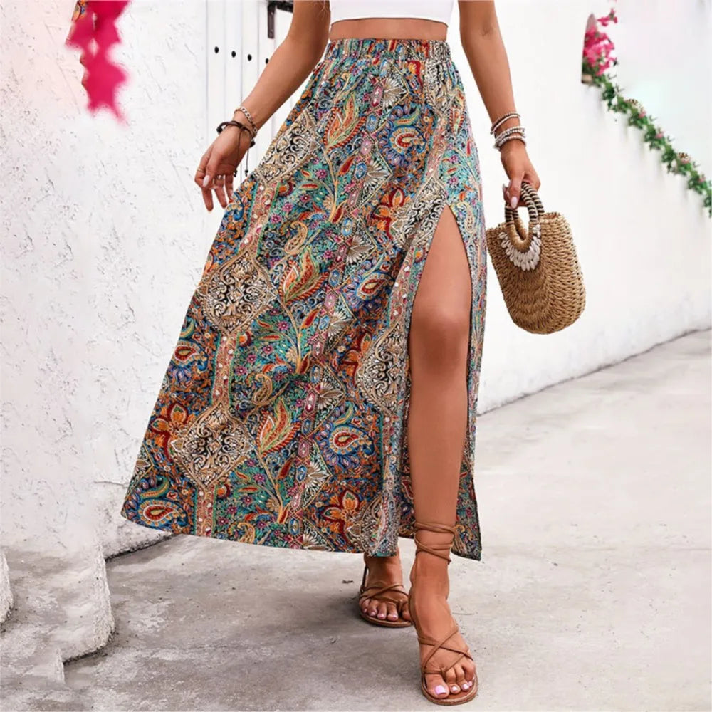 ☼ Solstice Mosaic A-Line Skirt ☼