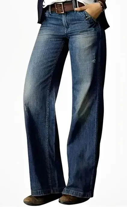 ☾ Sunbeam Echo Wide-Leg Denim ☽
