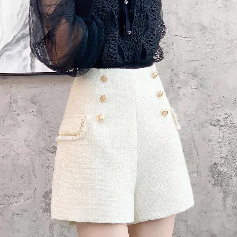 ✦ Lunaria Nocturne Tweed Shorts