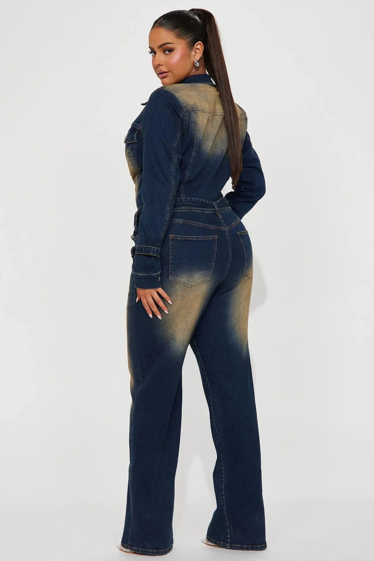 🌑 Lunaria Eclipse Denim Jumpsuit