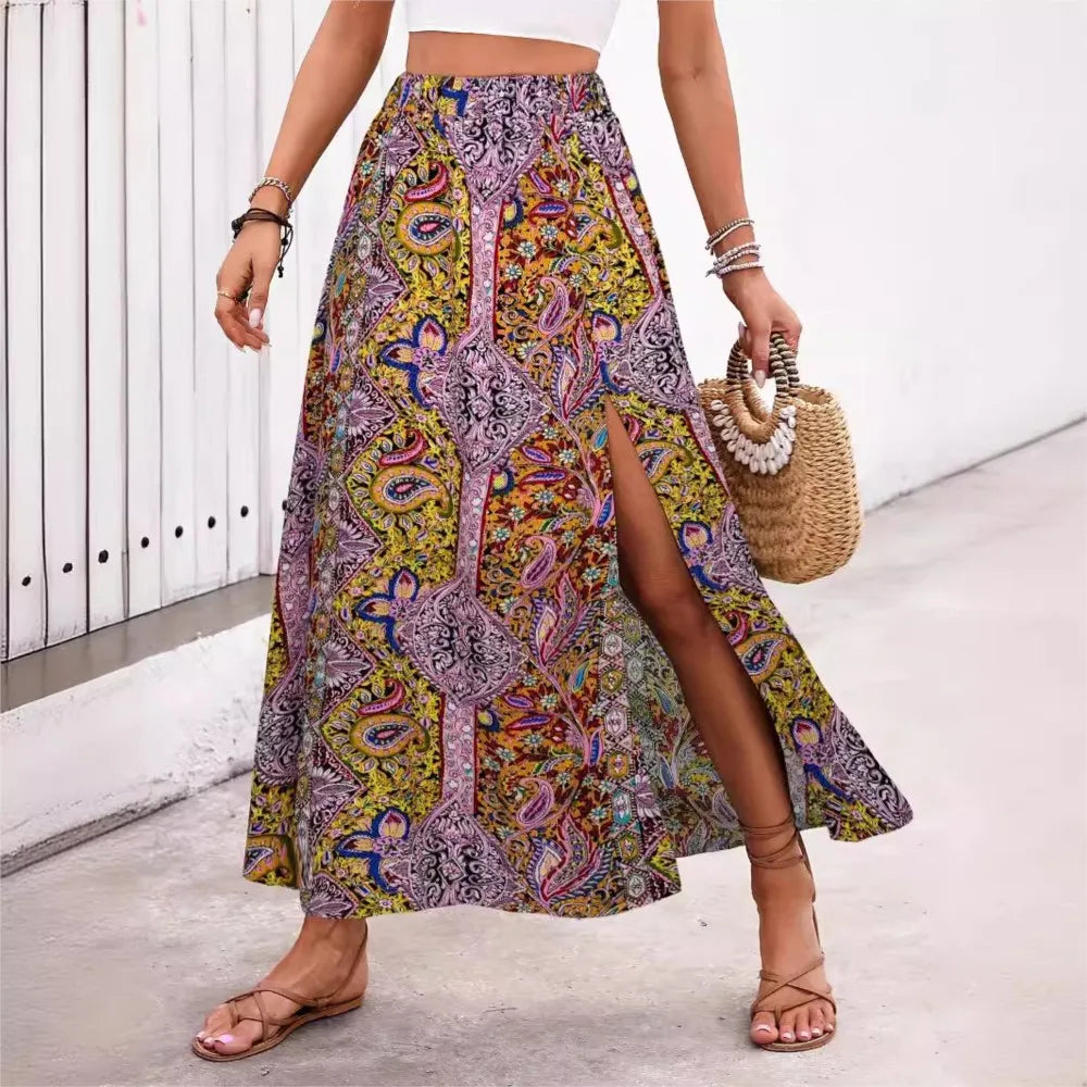 ☼ Solstice Mosaic A-Line Skirt ☼