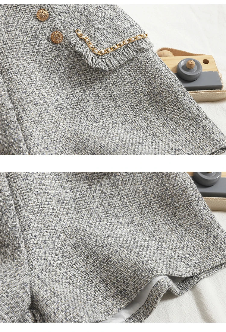 ✦ Lunaria Nocturne Tweed Shorts