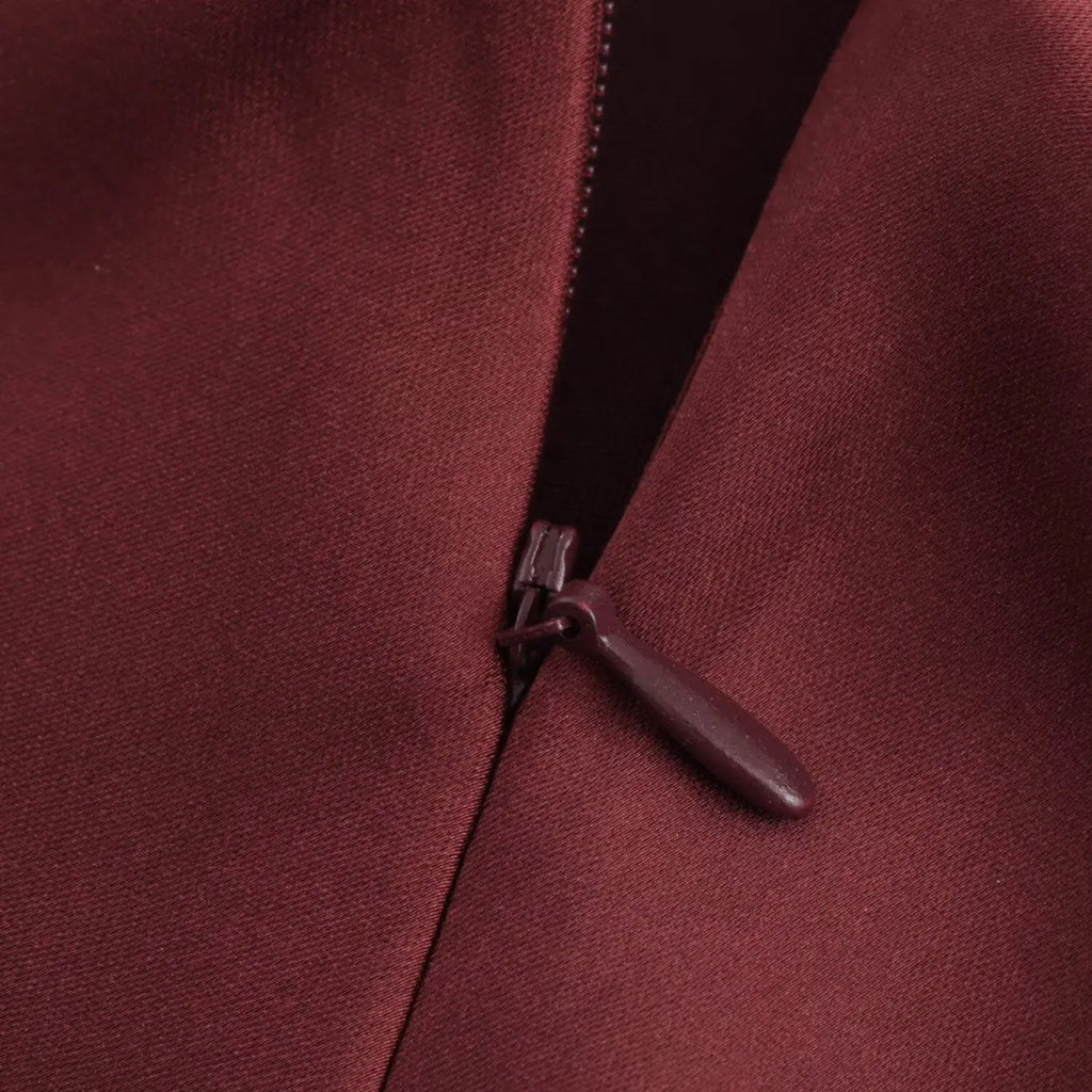 ✦ Garnet Eclipse Bow-Back Gown 𓆃