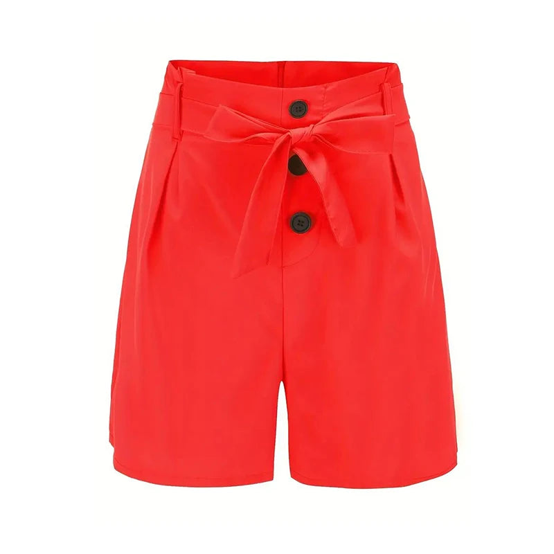 ✺ Solstice Bloom Tie-Front Shorts ☀️✶