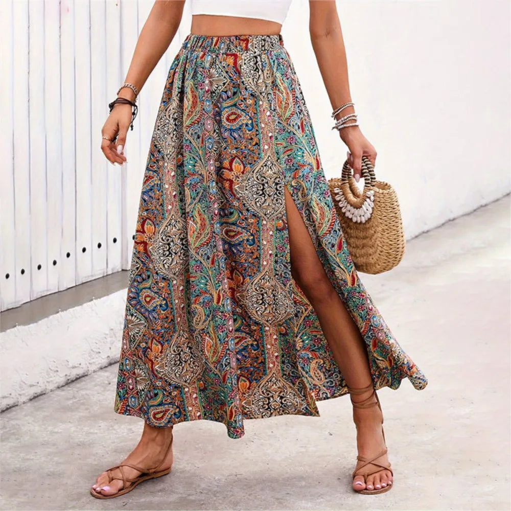 ☼ Solstice Mosaic A-Line Skirt ☼