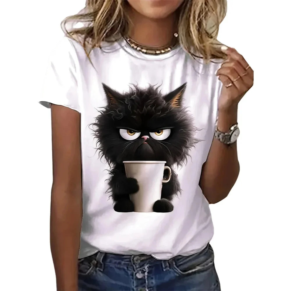 T-shirt Girl Casual Short Sleeve O Neck Top
