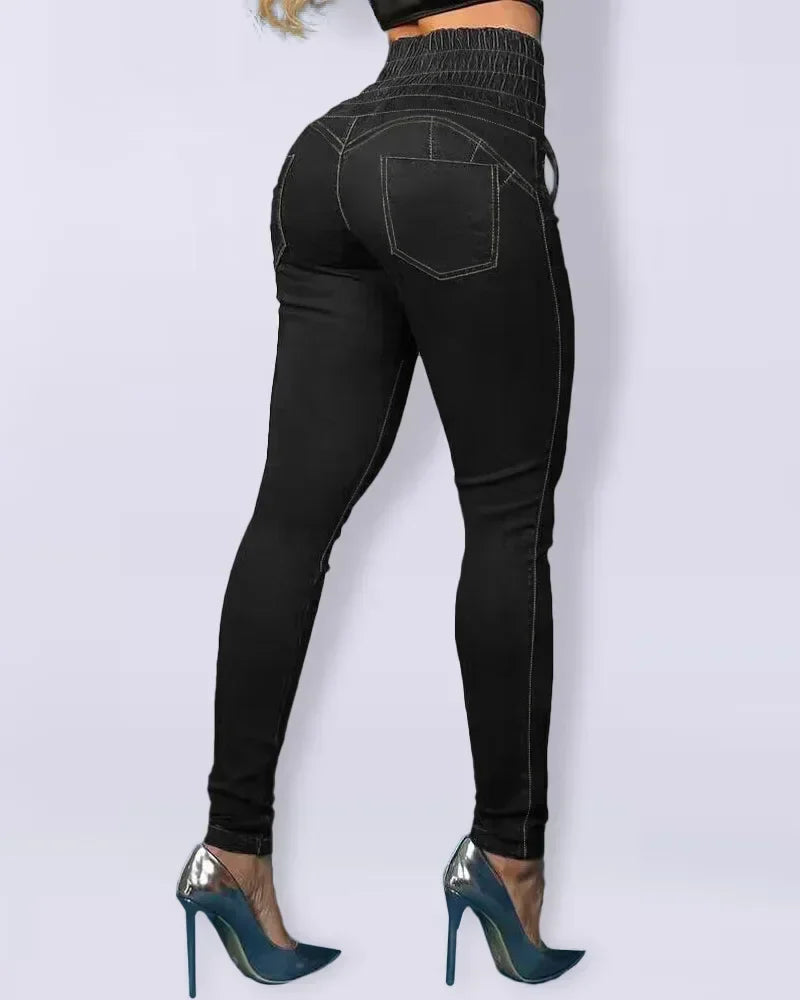 ✦ Lunaria Orbit Lace-Up Sculpt Jeans