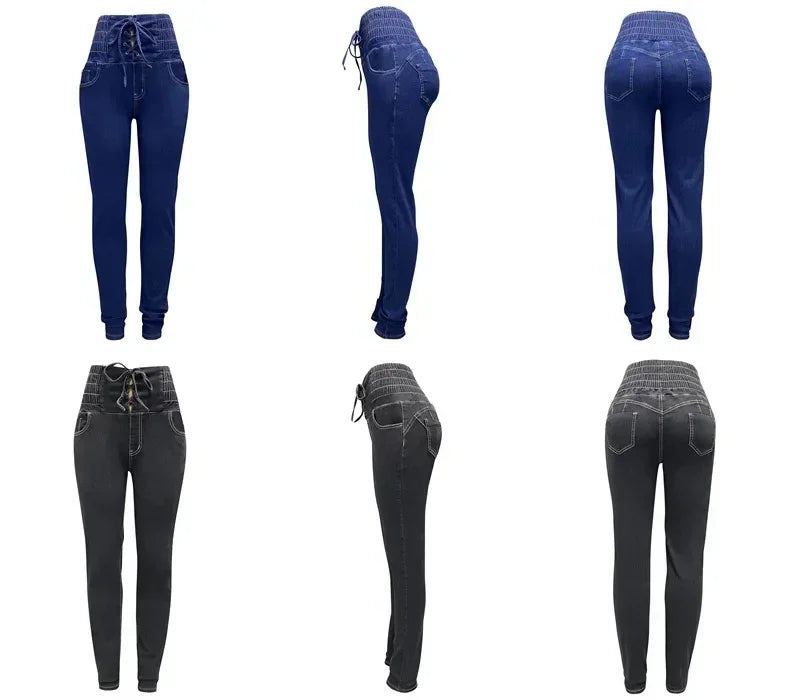 ✦ Lunaria Orbit Lace-Up Sculpt Jeans
