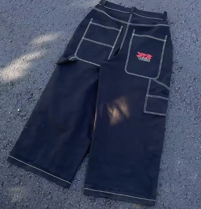 🌘 Lunaria Orbit Stitch Pocket Jeans