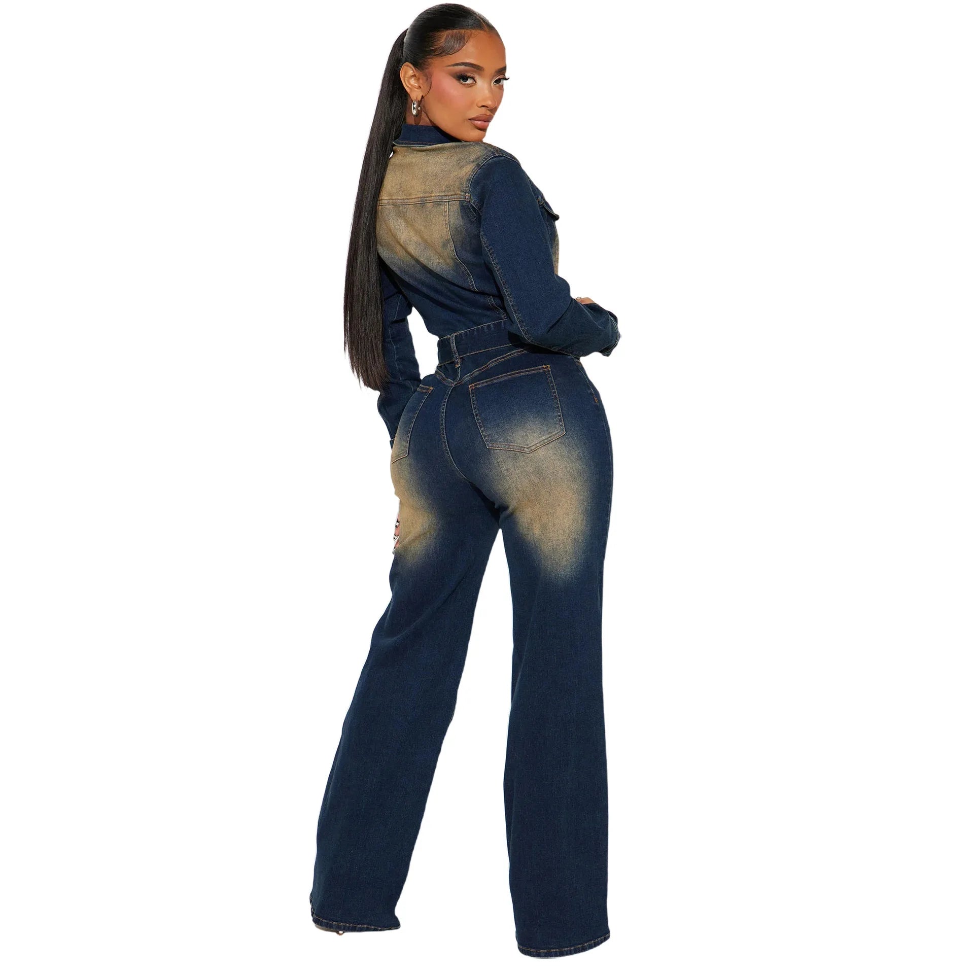 🌑 Lunaria Eclipse Denim Jumpsuit