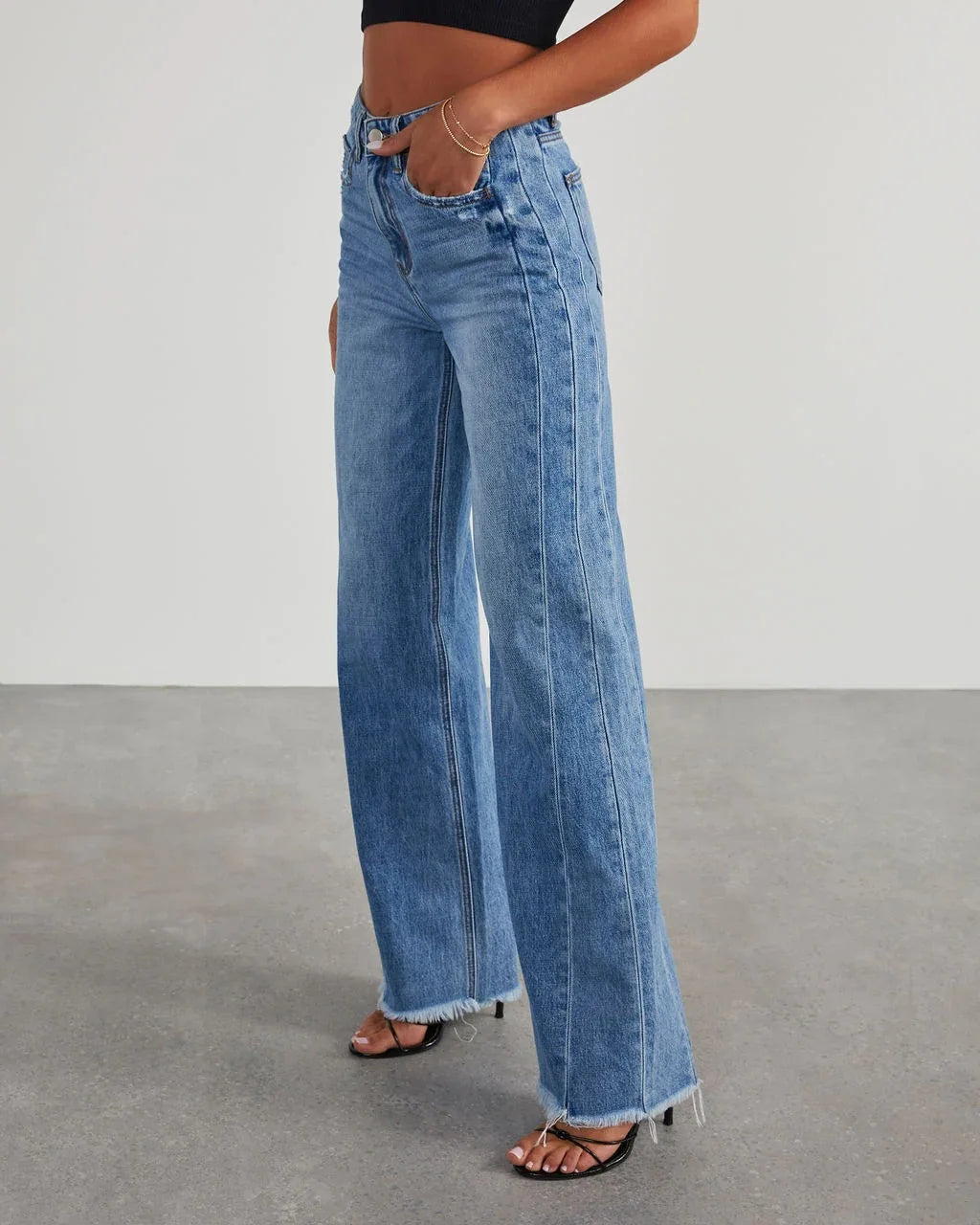 🌿 Lunaria Horizon Wide-Leg Jeans