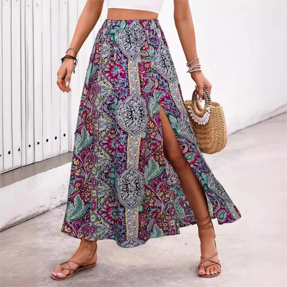 ☼ Solstice Mosaic A-Line Skirt ☼