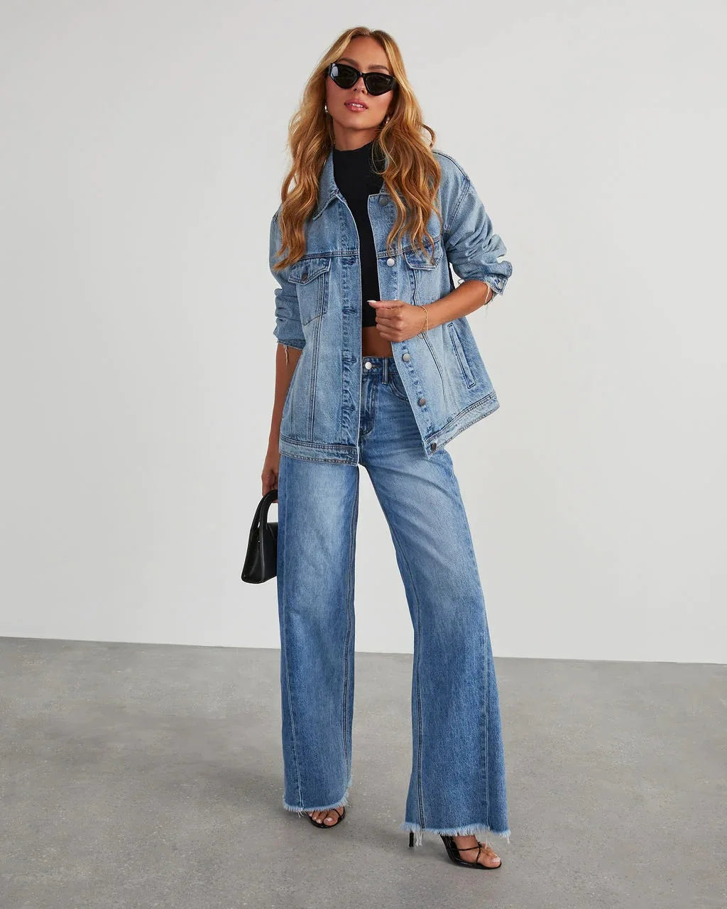 🌿 Lunaria Horizon Wide-Leg Jeans