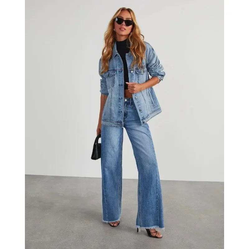 🌿 Lunaria Horizon Wide-Leg Jeans