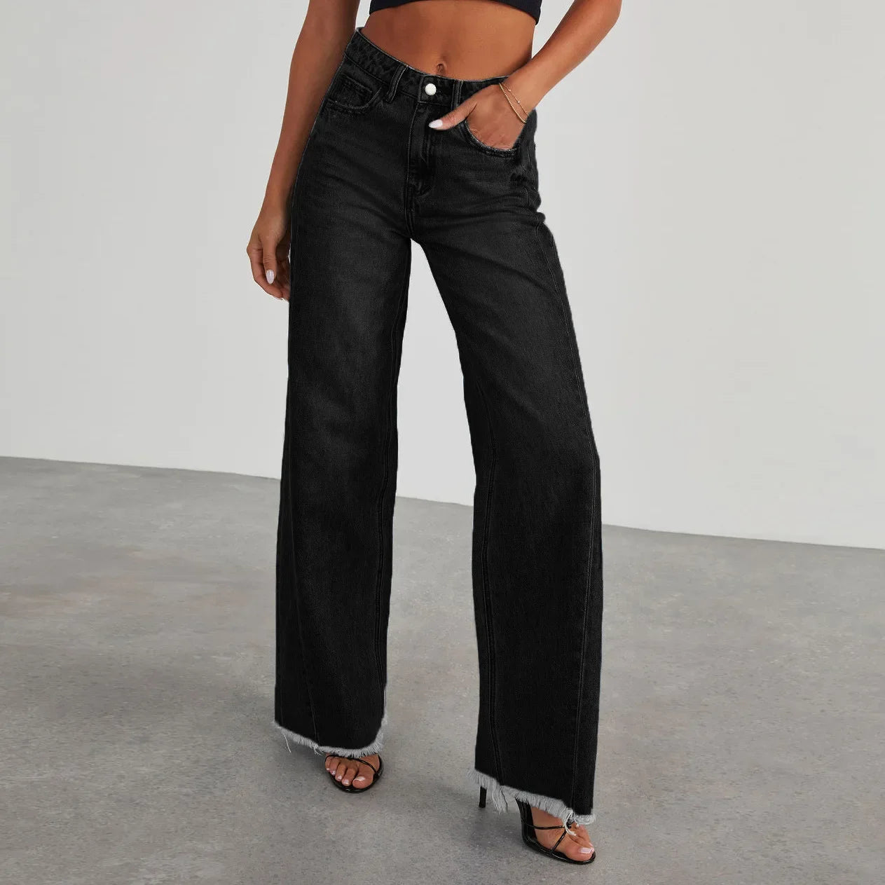 🌬️ Lunaria Cloudline Wide-Leg Jeans